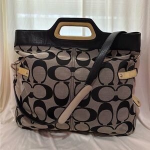 Coach Bonnie Signature Foldover Crossbody Bag